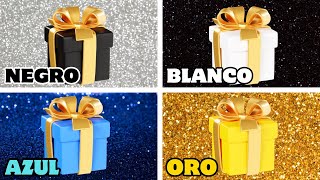 Elige UN Regalo de 4 🎁💙👑🤍🖤 ¡Desafío de 4 Cajas de Regalo  Choose Your Gift [upl. by Akin89]