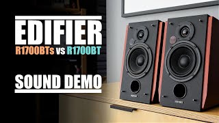 Edifier R1700BTs vs Edifier R1700BT  Sound Comparison [upl. by Chase509]