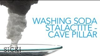 Washing Soda Stalactite  Cave Pillar  Sick Science 084 [upl. by Aerehs]