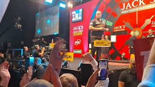 Live Darts Walkon  Dirk Van Duijvenbode amp Gerwyn Price  Jacks World Series Finals 2022 [upl. by Indyc]