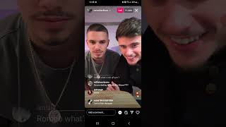 Romeo Beckham  Instagram Live  4224 [upl. by Rexanna]