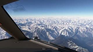 Over Himalayas  BKK  CDG Timelapse  PMDG 77W [upl. by Eeima]