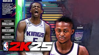 The BEST 62 Point Guard DeAaron Fox 2Way Slashing Playmaker Build  NBA 2K25 [upl. by Arihas]