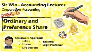 Lecture 06 Ordinary and Preference Shares Corporation Accounting [upl. by Anilorac380]