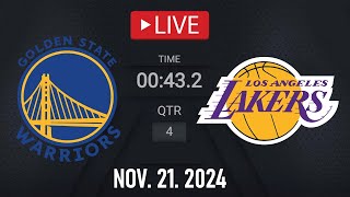 NBA LIVE LA Lakers vs Golden State Warriors  November 21 2024  Warriors vs Lakers LIVE NBA 2K25 [upl. by Nosduh863]