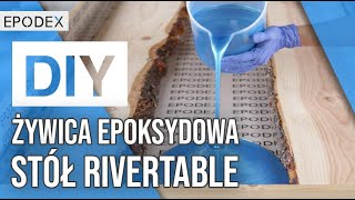 stół z żywicy epoksydowej  Rivertable  Tutorial [upl. by Carbo]