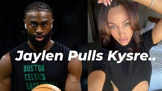 Jaylen Brown Is Dating Kysre Gondrezick [upl. by Ayeki324]