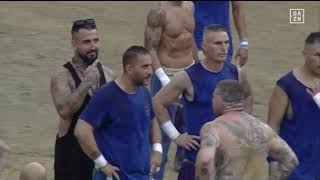 Calcio Storico Fiorentino  2023 10 Giugno Bianchi vs Azzurri prima semifinale [upl. by Ydac9]