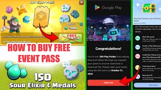 How to Buy Free Event Pass in Clash of Clans  Quest Event  Free 150 Medals  Google Play Points [upl. by Hampton]