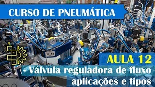 Curso de Pneumática  Aula 12  Reguladora de Fluxo Meterout e MeterIN  FluidSim [upl. by Callie]