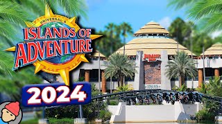 Universal Islands of Adventure RIDES amp ATTRACTIONS 2024  Universal Orlando Resort [upl. by Eikcaj]