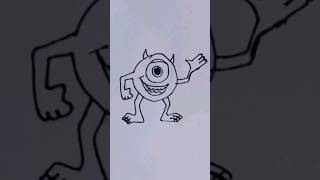 How to draw the overachiever character of MU Monster University movie step by step [upl. by David761]