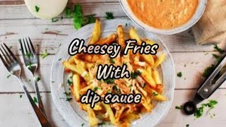 Cheesey Potato Fries With Dip sauce Recipe By Saminas kitchen [upl. by Bergerac]