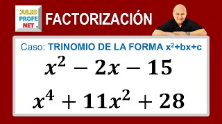 Caso 5 de factorización trinomio de la forma x²bxc Video 1 [upl. by Caryl]