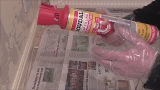 How to clean expanding foam tube for reuse [upl. by Sakovich]