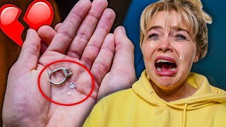 BREAKING MY FIANCES ENGAGEMENT RING PRANK SHE CRIES [upl. by Minton]