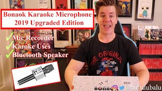 Bonaok Karaoke Microphone  2019 Upgraded Edition [upl. by Caesar]