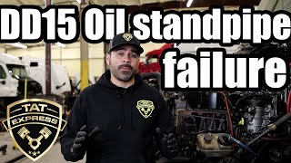 Oil stand pipe failureDD15 common failureDD15 low oil pressureDD15 engine failure How to avoid [upl. by Hairabez602]