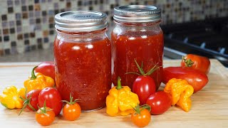 Scotch Bonnet Tomato Jam  CaribbeanPotcom [upl. by Mialliw]