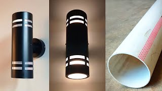 DIY How to Make Wall Decoration Lights  Simple Craft Ideas from PVC Pipe [upl. by Specht117]