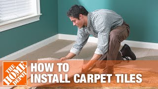 How to Install Carpet Tiles  The Home Depot [upl. by Merla106]