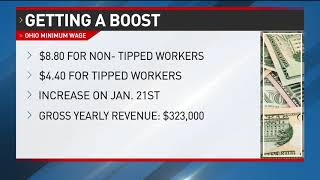 Ohios minimum wage increasing Jan 21 [upl. by Akiemahs]