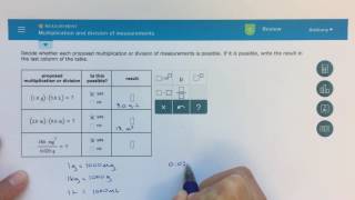 ALEKS  Multiplication and Division of Measurements [upl. by Adnav632]