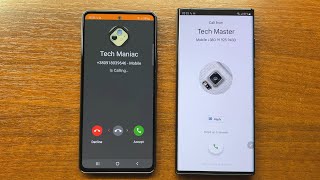 Incoming Call Samsung A53 with Simple Dialer App vs Samsung S22 Ultra with Google Dialer App [upl. by Wichern269]