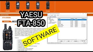 YAESU FTA850L ADD MEMORY CHANNEL USING RADIO AND PC Software [upl. by Dorion]