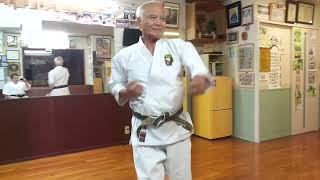 Master Arakaki Toshimitsu demonstrates Fukyu Kate Ichi  Matsubayashi Shorin Ryu Okinawa Japan [upl. by Ilene]