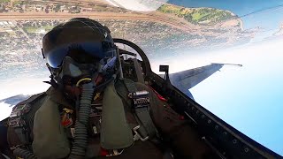 F16 Viper Demo Team Cockpit View quotOver The Riverquot Airshow 2020 Over The Columbia River–Washington [upl. by Jobi646]