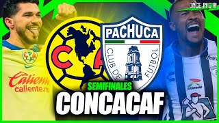 ASÍ FUE EL EMPATE ENTRE AMÉRICA y PACHUCA en la SEMIFINAL de CONCACHAMPIONS [upl. by Esaertal]