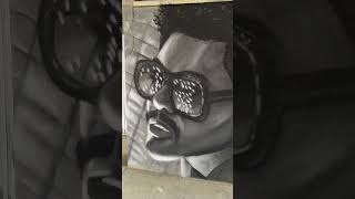 Realistic The Weeknd graffiti in black and White TheWeeknd theweeknd [upl. by Rhine757]