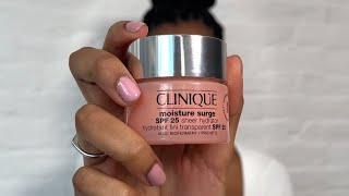 NEW LAUNCH Clinique Moisture Surge 100H now with SPF 25 ☀️ Hydration 🤝 SPF leaving no white cast [upl. by Sellma]