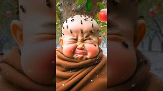 cute monk baby 🌿💐❤️‍🔥🍀yoytubeshorts love youtube monk shivi [upl. by Norred]