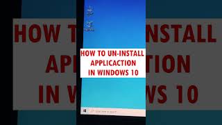 HOW TO UNINSTALL PROGRAMS  Uninstall Apps IN WINDOWS 10 [upl. by Flemming578]