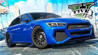 ROUBANDO E TUNANDO O OBEY ARGENTO AUDI RS6 GTA 5 [upl. by Dido803]