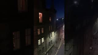 This night scene  Overlooking Cowgate Edinburgh trending travel video scotland [upl. by Ydal]