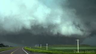 Tornadic Supercell near Broadus Montana  June 19 2015 [upl. by Nassir]