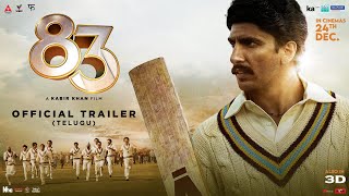 83  Official Trailer  Telugu  Nagarjuna Akkineni  Ranveer Singh  Kabir Khan  24TH DEC [upl. by Bil]