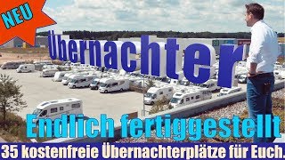 Kostenloser Übernachterparkplatz für Wohnmobile fertiggestellt Stellplatz bei München [upl. by Alyar]