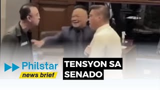 Sen Zubiri at Sen Cayetano nagkainitan sa Senado [upl. by Bondy]