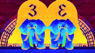 HICKORY DICKORY DOCK ELEPHANTMIRROR NORMAL VS EFFECTS [upl. by Arotal180]