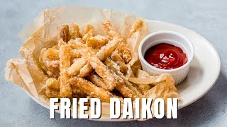 Delicious Fried Daikon Radish Recipe [upl. by Still776]