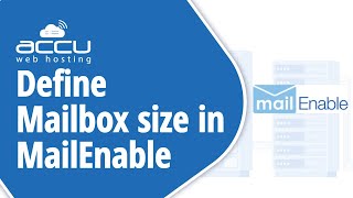 How to define mailbox size in MailEnable [upl. by Moazami]