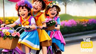 A Kids Song About Bicycle Parades  Learn Laugh Pedal Together  Poems and Rhyming World of Kids [upl. by Shaeffer366]