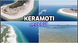 KERAMOTI 🇬🇷 GREECE  Ammoglossa Beach 4K [upl. by Patsy]