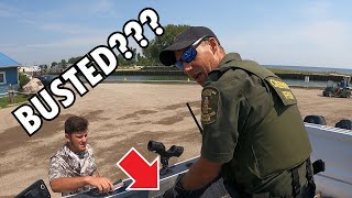 FISHING POLICE ON BOARD  BUSTED   LAKE ERIE FISHING [upl. by Harris195]