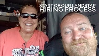 START OF OUR LANDSTAR HIRING PROCESS [upl. by Arabele420]