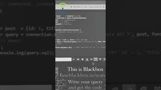 Blackbox vs ChatGPT for coding chatgpt blackbox ai artificalintelligence shorts [upl. by Ariek]